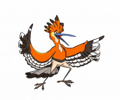 orange bird design