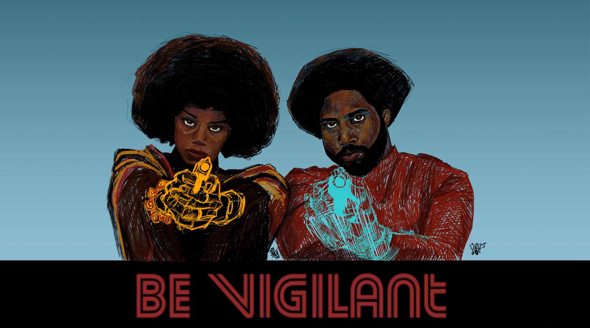 Be Vigilant / BlackkKlansman Poster
